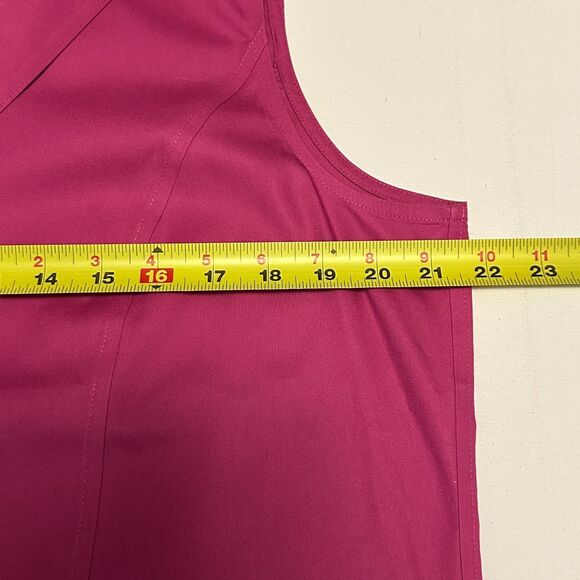 NWT Jones New York Women Tank Top 16W Fuchsia NON IRON Cotton Wing Collar $64 - Picture 5 of 8